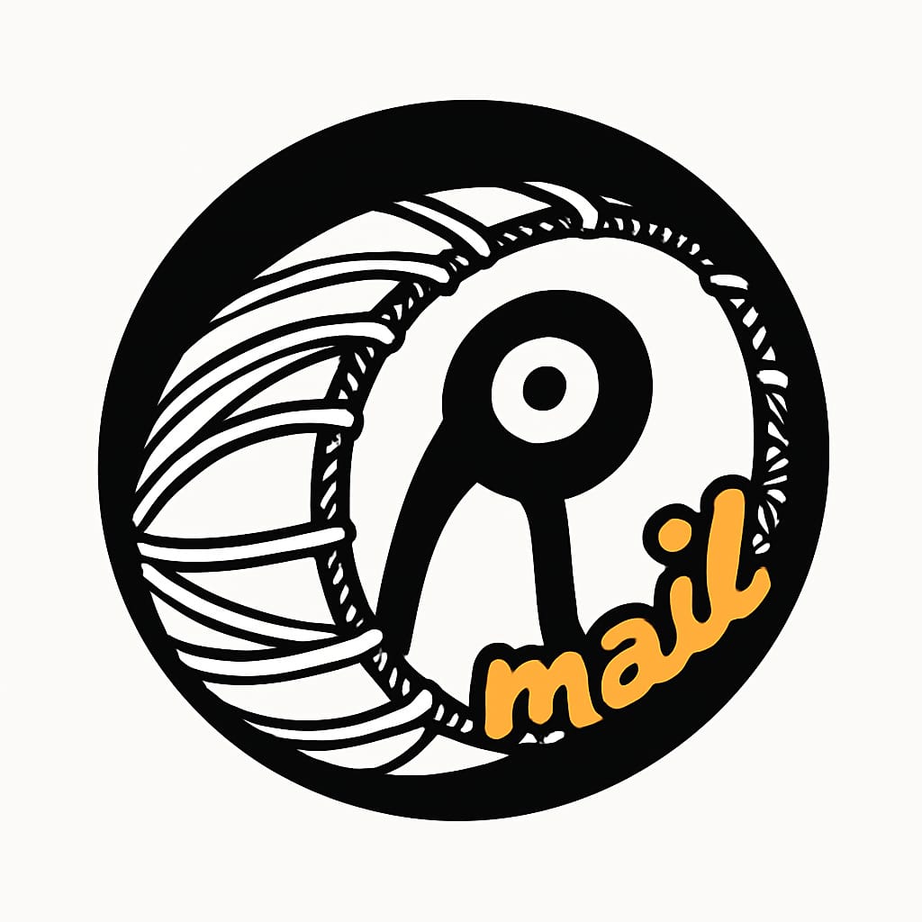 Rhythmail logo badge